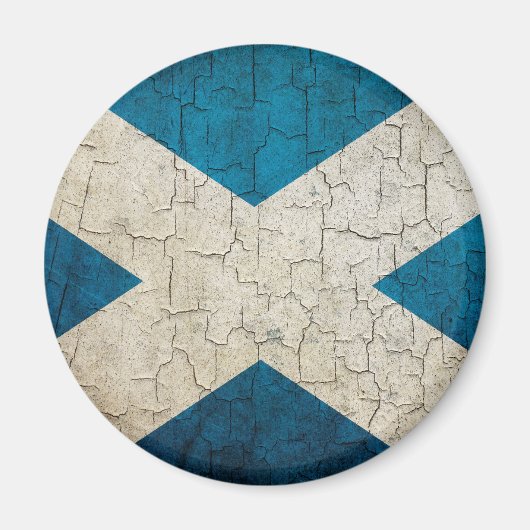 Grunge Schottland-Flagge Magnet (Vorne)