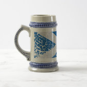 Grunge-Schottlandflagge Bierglas (Links)