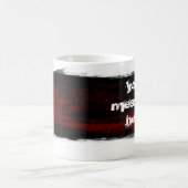 Grunge schwarz kaffeetasse (Mittel)