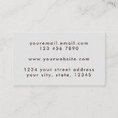 Grunge Schwarz und Weiß Licht und Schatten Visitenkarte (Rückseite)