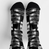 Grunge schwarz-weiß Abstraktion. Socken (Oben)