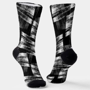Grunge schwarz-weiß Abstraktion. Socken