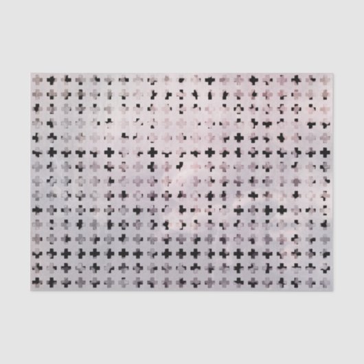 Grunge-Schwarz-weißes verblaßtes queres Seidenpapier (Vorderseite)