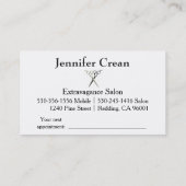 Grunge-schwarze und aquamarine Geschäfts-Karte Terminkarte (Rückseite)