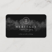 Grunge Schwarze Wolke hinzufügen Visitenkarte (Vorderseite)