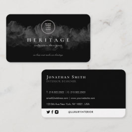 Grunge Schwarze Wolke hinzufügen Visitenkarte