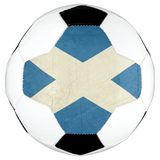 Grunge Scottish Flag Illustration Fußball (Vorderseite)