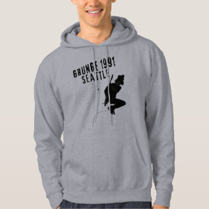 Grunge Seattle 1991 Music Scene Liebe Seattle Vint Hoodie