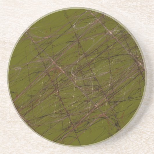 Grunge Series-6— Grüner Untersetzer 1 (Vorne)