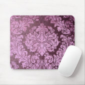 Grunge Shabby Chic Blüte Viktorianische lila Damas Mousepad (Mit Mouse)