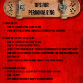 Grunge Skateboarding Happy Birthday Card Karte