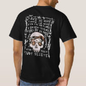 Grunge Skull Art, Emo Phone löschen Zitat, Alterna T-Shirt (Rückseite)