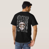Grunge Skull Art, Emo Phone löschen Zitat, Alterna T-Shirt (Schwarz voll)