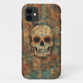 Grunge Skull Art Mobile Case (Rückseite)