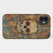 Grunge Skull Art Mobile Case (Rückseite (Horizontal))