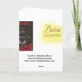 Grunge Skull Geburtstagskarte Karte (Rückseite)