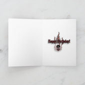 Grunge Skull Geburtstagskarte Karte (Innenseite)