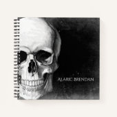 Grunge Skull Notizblock (Vorderseite)