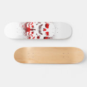 Grunge Skull Pattern Skateboard (Horizontal)