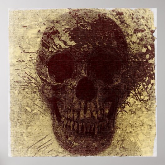 Grunge Skull Poster (Vorne)