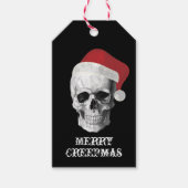 Grunge Skull Santa Geschenkanhänger (Vorderseite)