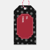 Grunge Skull Santa Geschenkanhänger (Rückseite)