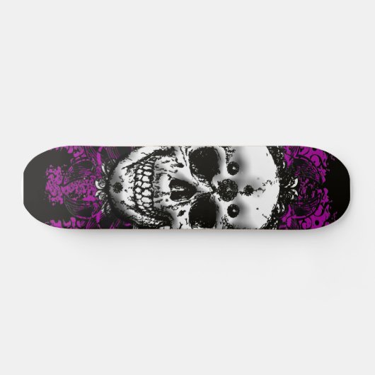 Grunge Skull Skateboard (Horizontal)
