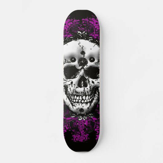 Grunge Skull Skateboard (Vorderseite)