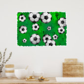 Grunge Soccer Poster (Küche)