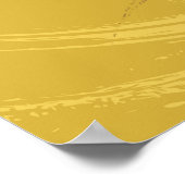 Grunge Sonnenblumen Kunst Bold Rustikal Gelbe Blüt Poster (Ecke)