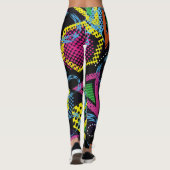 Grunge Sportmuster, Kinderdesign. Leggings (Rückseite)