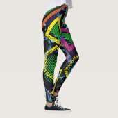 Grunge Sportmuster, Kinderdesign. Leggings (Rechts)