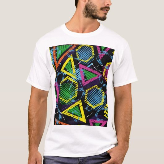 Grunge Sportmuster, Kinderdesign. T-Shirt (Vorderseite)