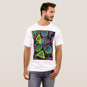 Grunge Sportmuster, Kinderdesign. T-Shirt (Vorne ganz)