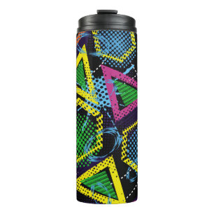 Grunge Sportmuster, Kinderdesign. Thermosbecher