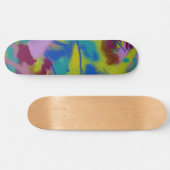 Grunge Spray Paint Pattern Skateboard (Horizontal)