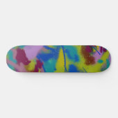 Grunge Spray Paint Pattern Skateboard (Horizontal)