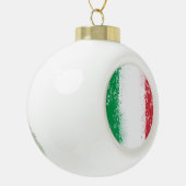 Grunge Spritzer Anstrich Flag Italien Keramik Kugel-Ornament (Links)