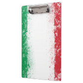 Grunge Spritzer Anstrich Flag Italien Klemmbrett (Links)