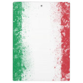 Grunge Spritzer Anstrich Flag Italien Klemmbrett (Rückseite)