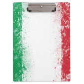 Grunge Spritzer Anstrich Flag Italien Klemmbrett (Vorderseite)