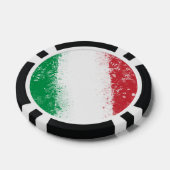 Grunge Spritzer Anstrich Flag Italien Pokerchips (Einzeln)