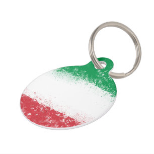 Grunge Spritzer Anstrich Flag Italien Tiermarke