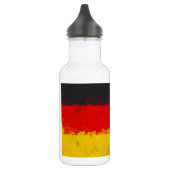 Grunge-Spritzer - Anstrichfarbene Flagge Edelstahlflasche (Links)