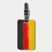Grunge-Spritzer - Anstrichfarbene Flagge Gepäckanhänger (Vorderseite vertikal)