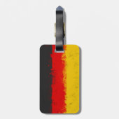 Grunge-Spritzer - Anstrichfarbene Flagge Gepäckanhänger (Rückseite vertikal)