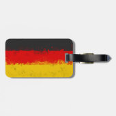 Grunge-Spritzer - Anstrichfarbene Flagge Gepäckanhänger (Rückseite horizontal)