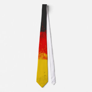 Grunge-Spritzer - Anstrichfarbene Flagge Krawatte