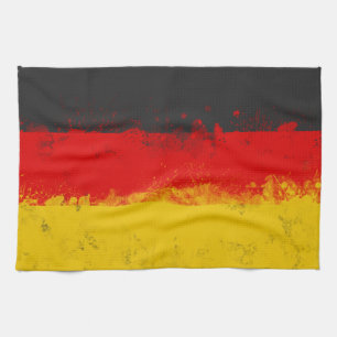 Grunge-Spritzer - Anstrichfarbene Flagge Küchentuch