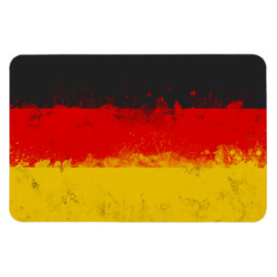 Grunge-Spritzer - Anstrichfarbene Flagge Magnet